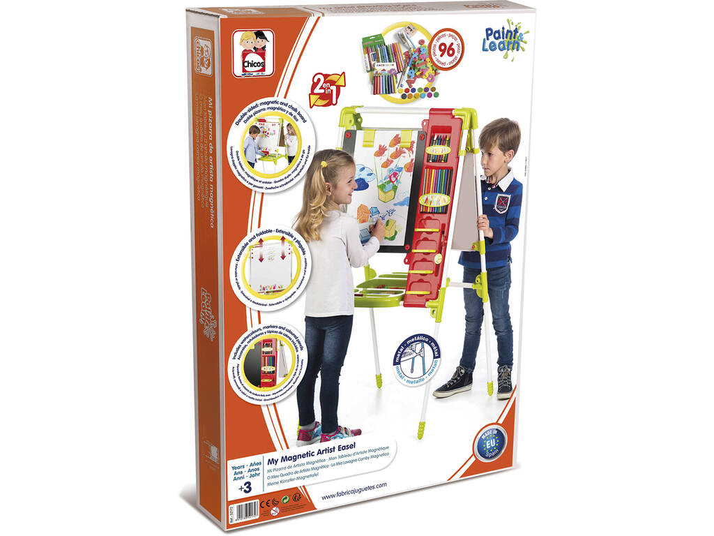 Mon Tableau Magnétique pour Artistes 2 en 1 Extensible avec des Accessoires Petits 52172