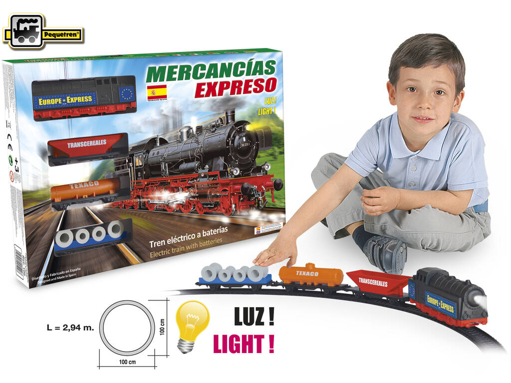 Comboio Elétrico Expresso Mercadorias Pequetren 100