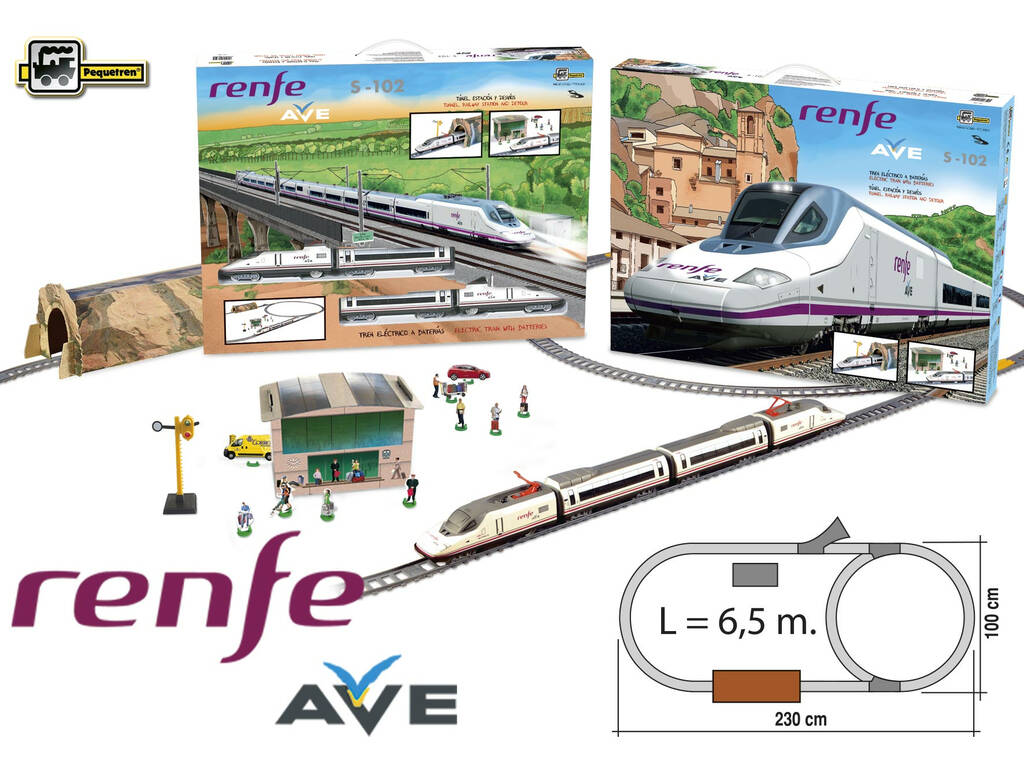 Treno Elettrico Renfe Ave S-102 Pequetren 750 