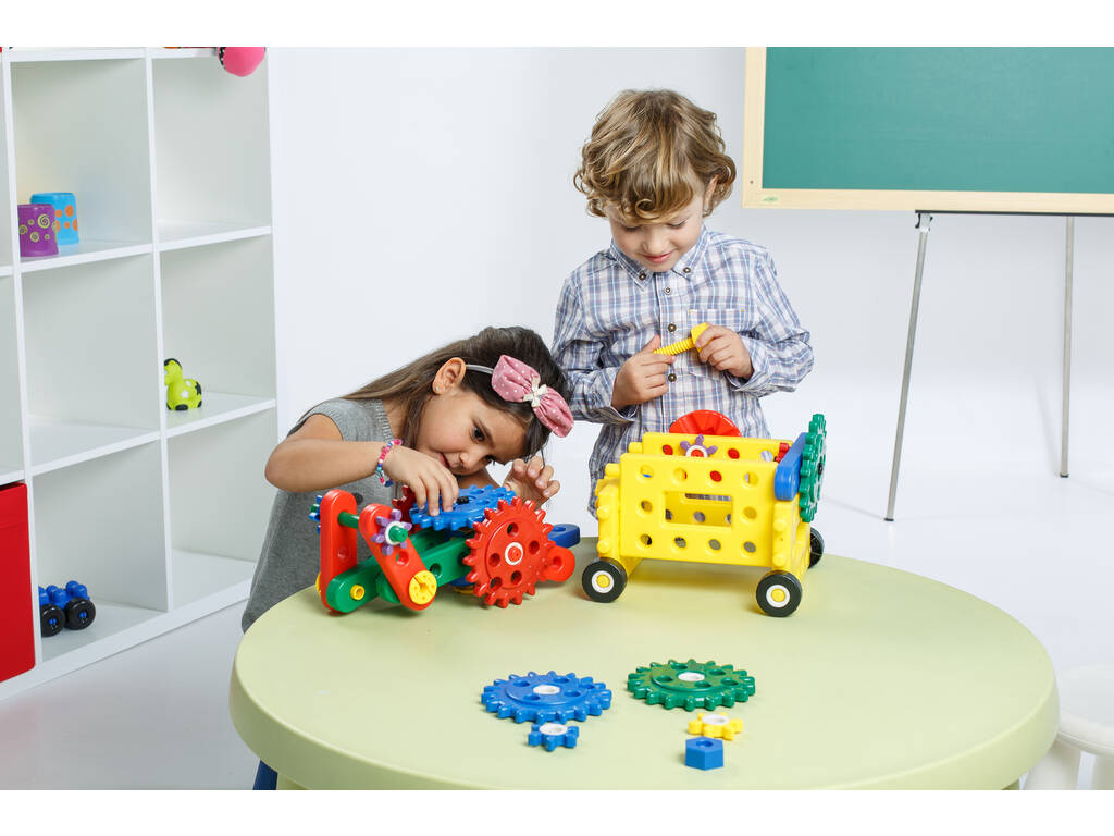 Gioco Junior Engineer Gears 62 pezzi Miniland 95003