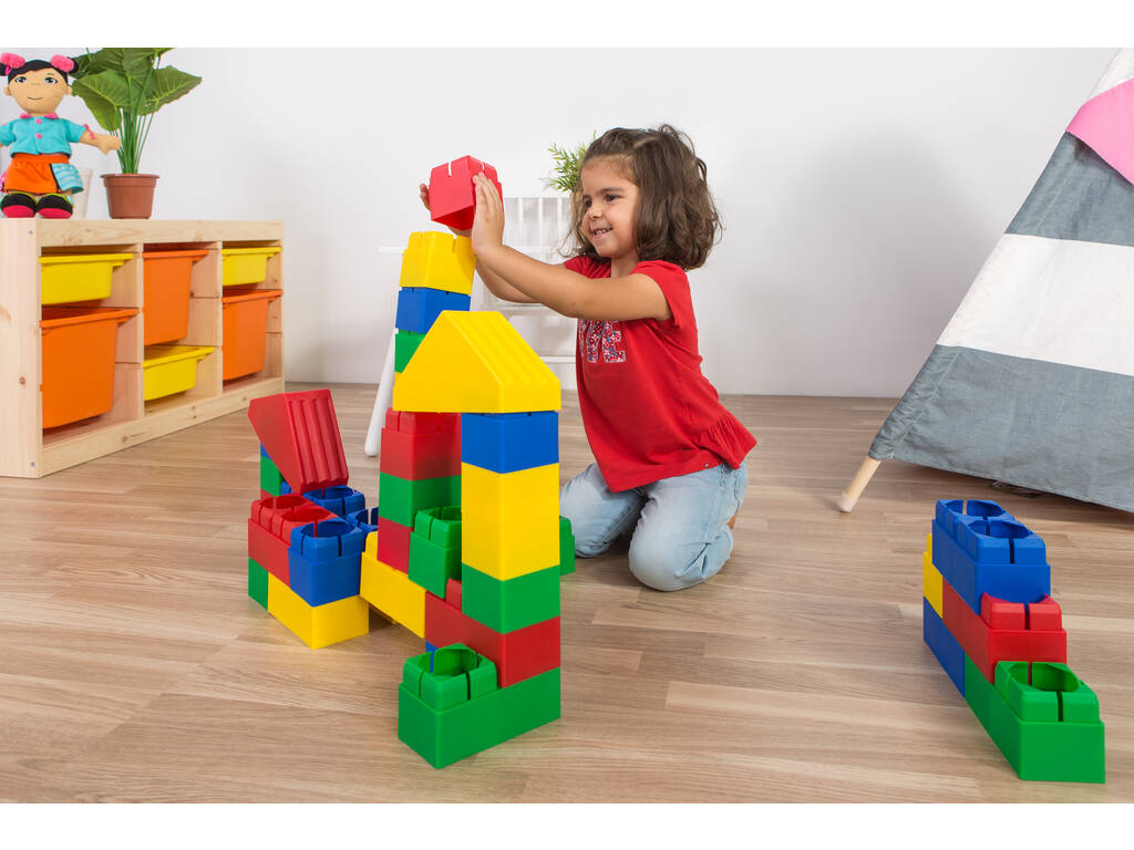 Giochi delle Costruzioni Super Kim Block 40 pezzi Miniland 32470