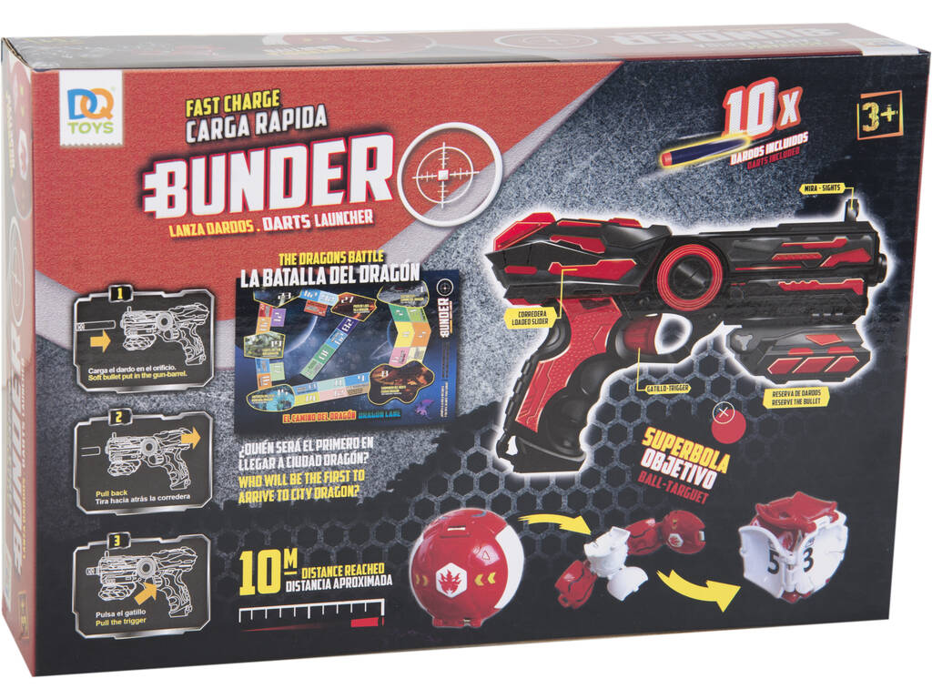 Lance-dardes Bunder avec Super-boule Objectif pour viser