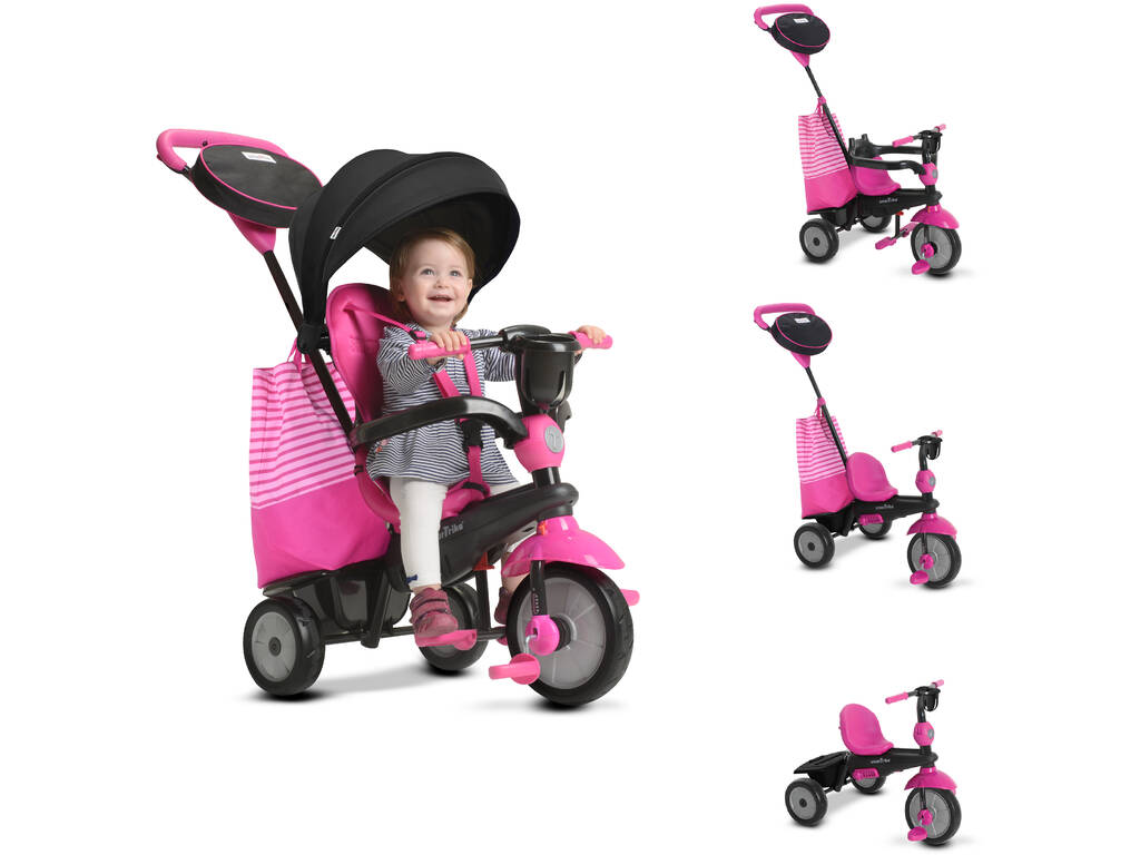 Triciclo 4 en 1 Swing DLX Rosa SmarTrike 6500600