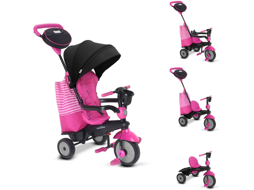 Triciclo 4 en 1 Swing DLX Rosa SmarTrike 6500600