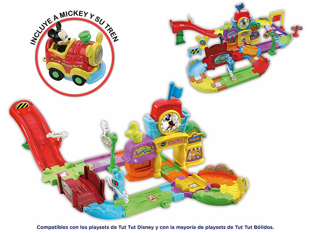  Tut Tut Bólidos Estación De Tren De Mickey Vtech 512222