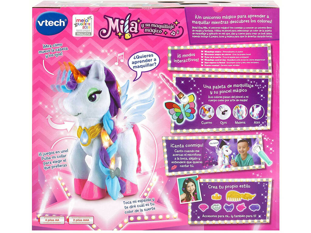 Unicornio Mila e A sua Maquillagem Mágica Vtech 181757