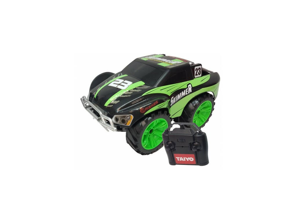 Veicolo telecomandato 1:20 Anphibious Skimmers Nero Verde Neon Taiyo 20000A