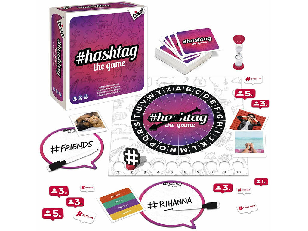 Gioco da Tavolo Hashtags Diset 62327