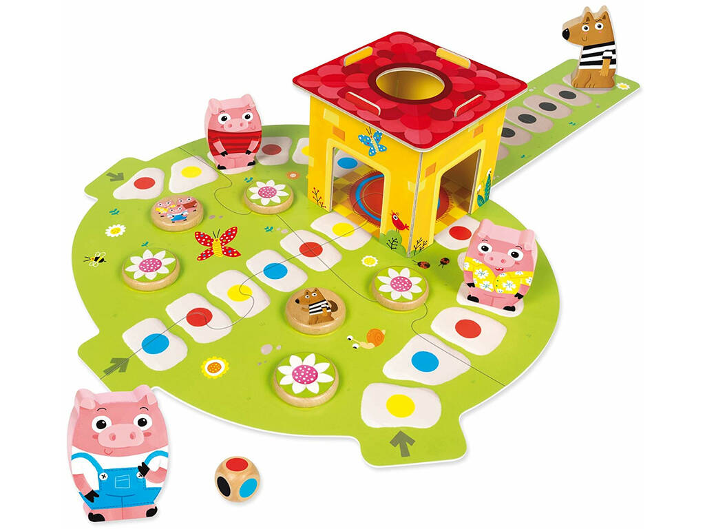 Les Trois Petits Cochons Jeu en Mode Coopératif Diset 53146