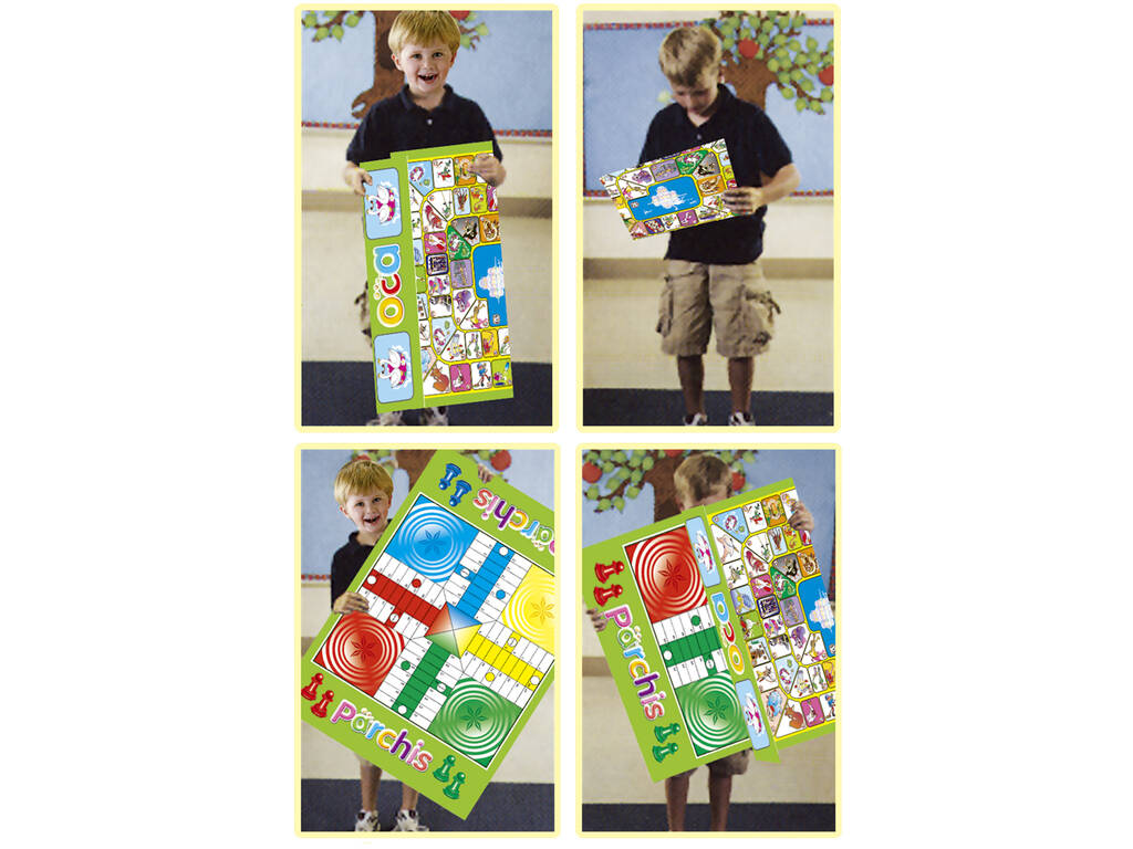 Jeu Tapis Giant Parchisi et Oie 130x93x0.3 cm