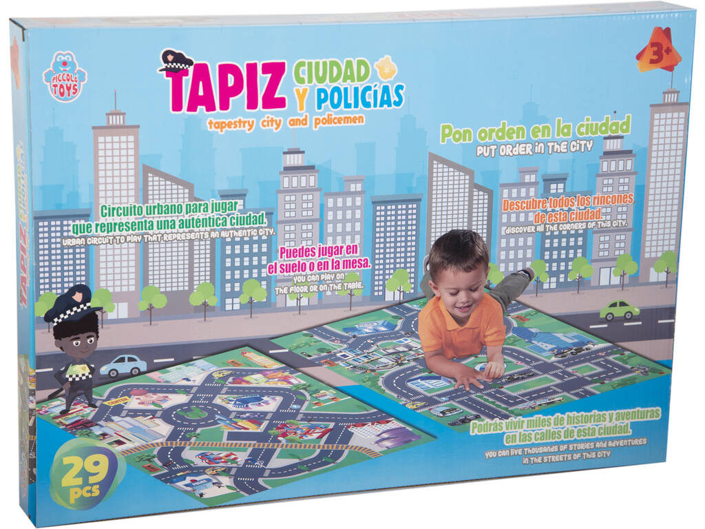 Set 2 Tappetini Auto Polizia e Accessori