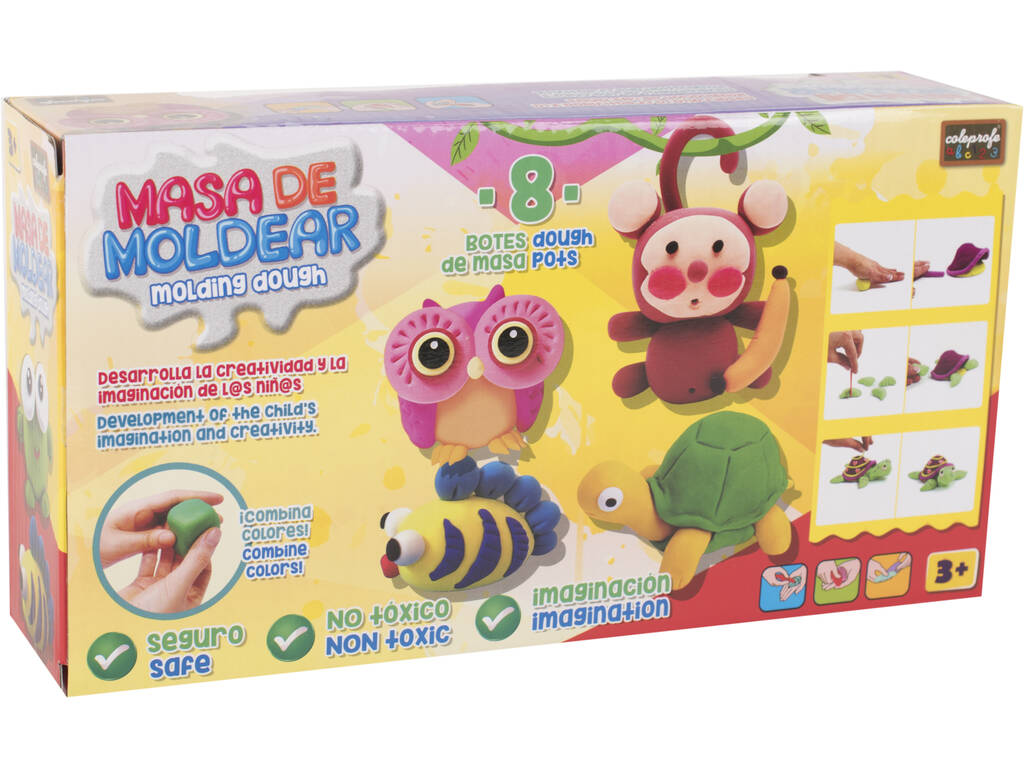 Set 8 Vasetti Plastilina Colorata