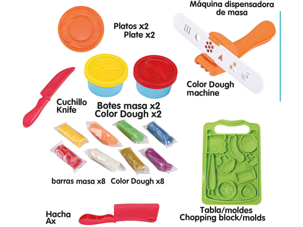 Dispenser di Plastilina con Plastilina e Accessori