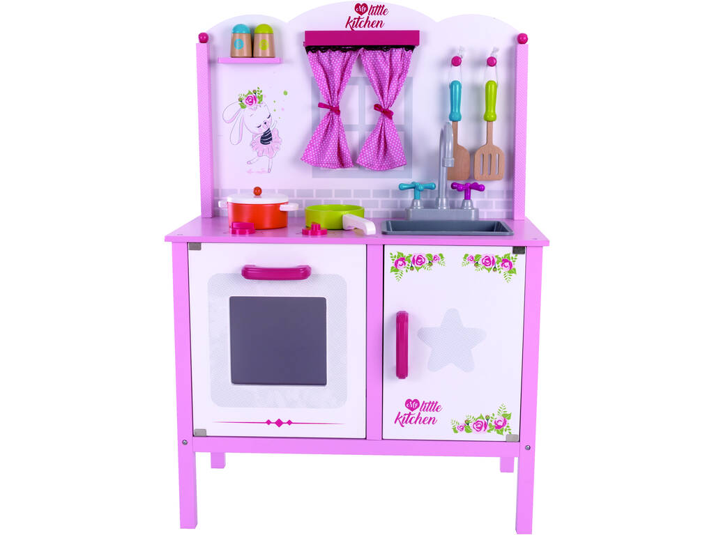 Cucina in legno con accessori 95x40x30 cm