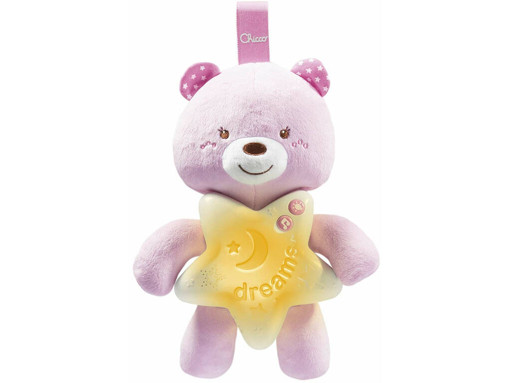 Panneau de Berceau Ourson Bonne Nuit Rose Chicco 91561