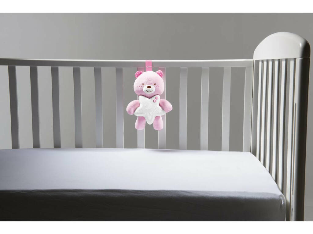 Panneau de Berceau Ourson Bonne Nuit Rose Chicco 91561