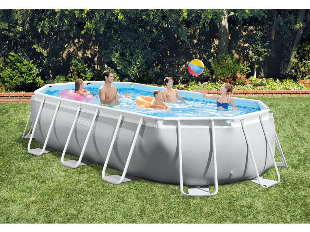 Piscina Fuori Terra Prism Frame Oval 503x274x122 cm. Intex 26796