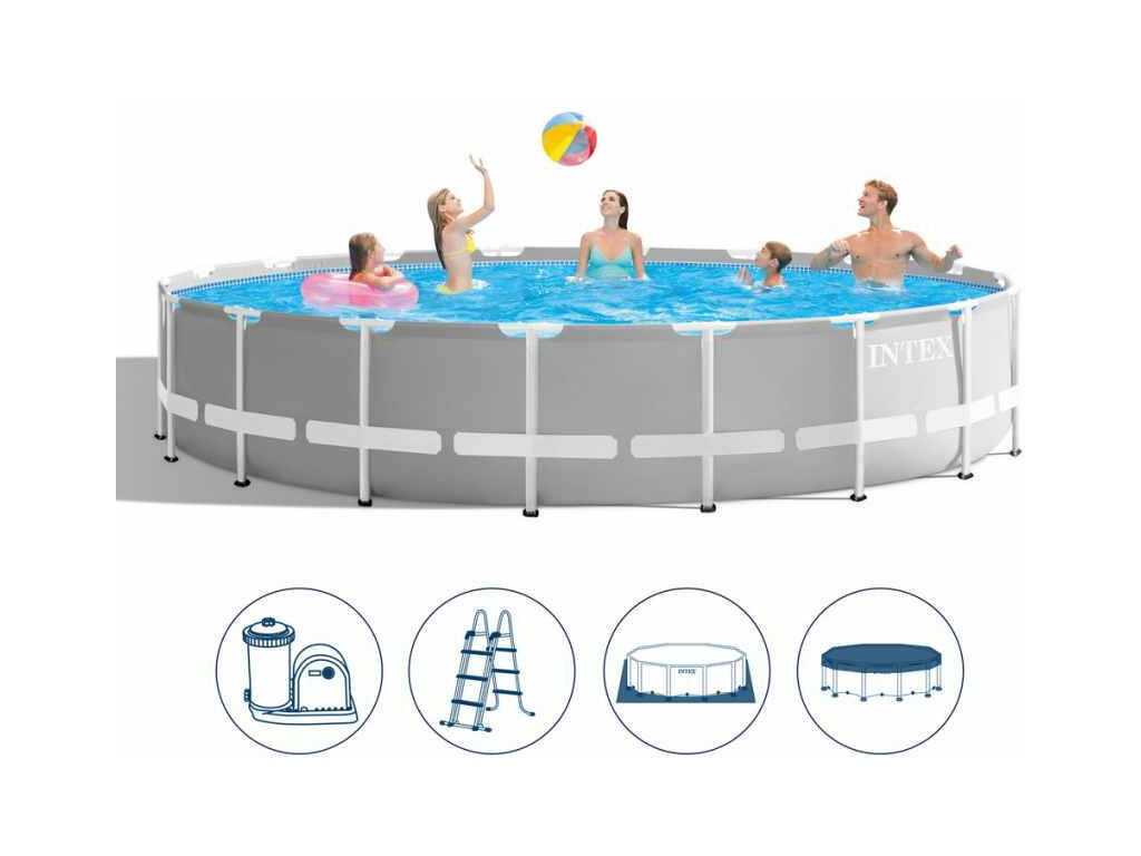 Piscina Fuori Terra Prism Frame 610x132cm. Intex 26756