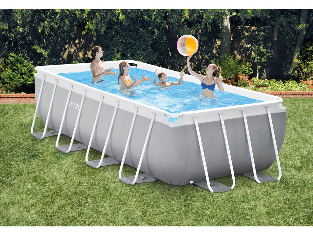 Piscina Desmontable Rectangular Prism Frame 488x244x107 cm. Intex 26792