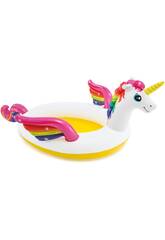 Piscina Kids Unicorno con Spruzzino 272x193x104 cm Intex 57441NP