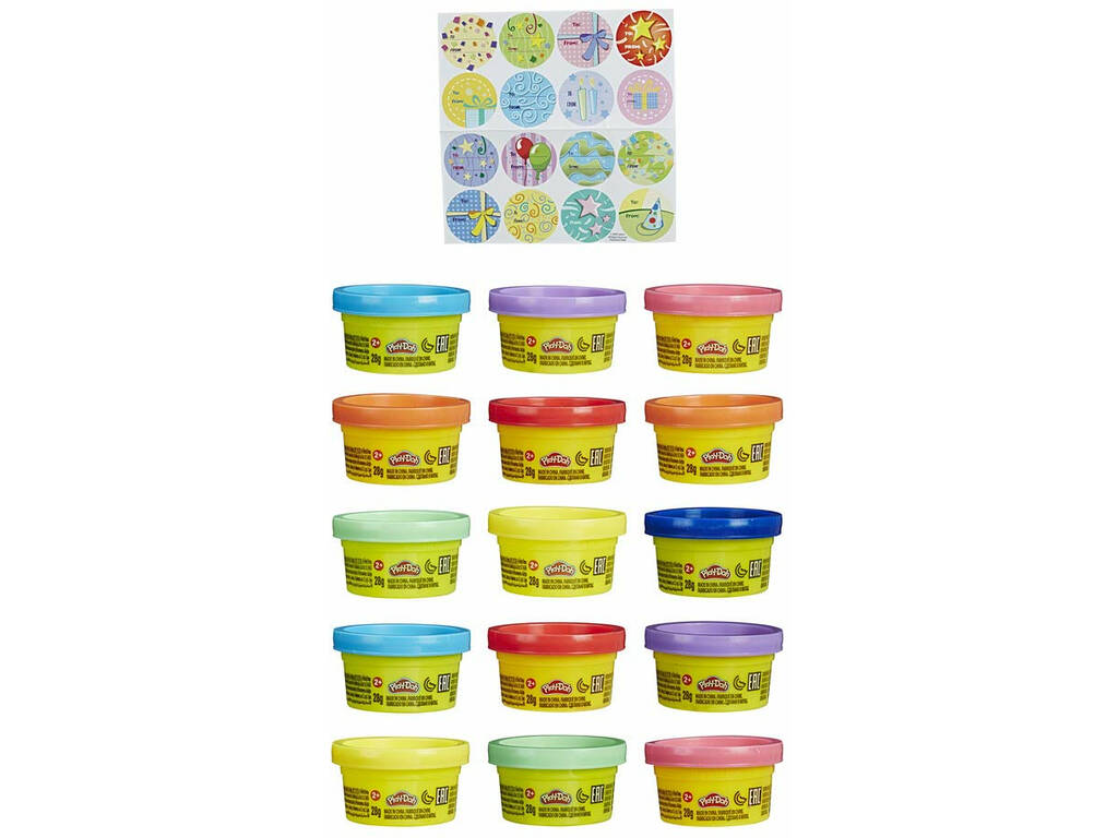 Play-doh Bolsa De 15 Mini Botes Hasbro 18367EU4