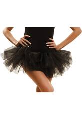 Tutu Adulte Court Noir 3 Volants Taille Unique