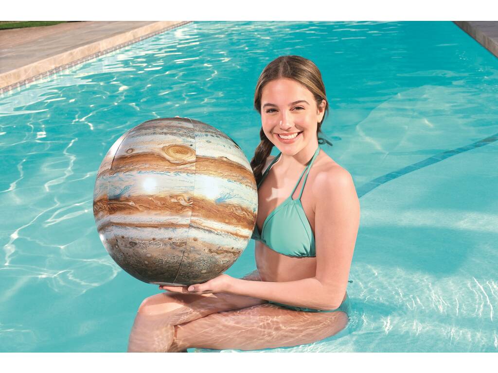 Ballon Gonflable 61 cm Jupiter Lumière LED Bestway 31043 