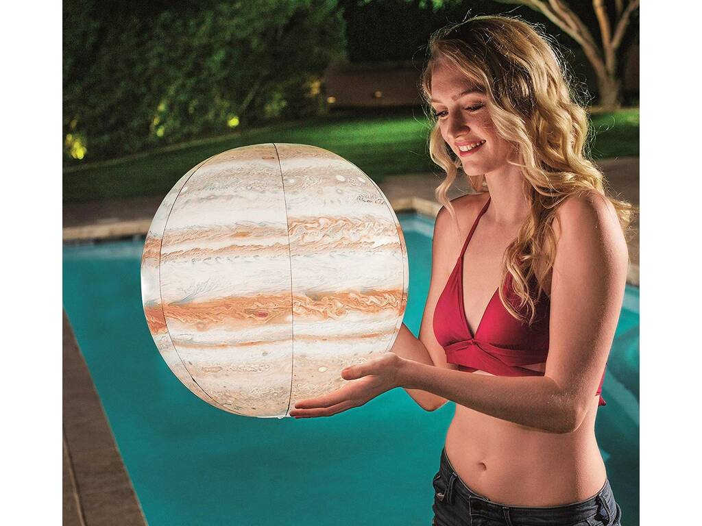 Ballon Gonflable 61 cm Jupiter Lumière LED Bestway 31043 