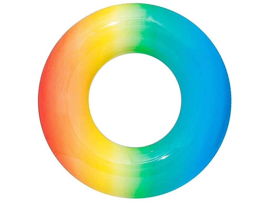 Schwimmreifen Regenbogen 91 cm. Bestway 36126