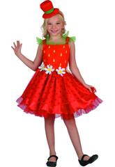 Déguisement Petite Fraise Fille Taille S