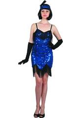 D�guisement Cabaret Bleu Femme Taille S