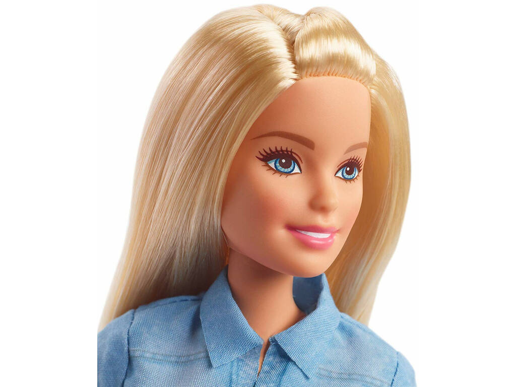 Barbie in Viaggio Bambola Bionda con Cucciolo Mattel FWV25