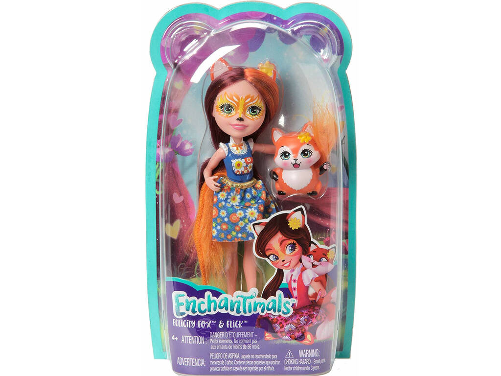 Enchantimals Felicity la Volpe con Amico Flick Mattel FXM71