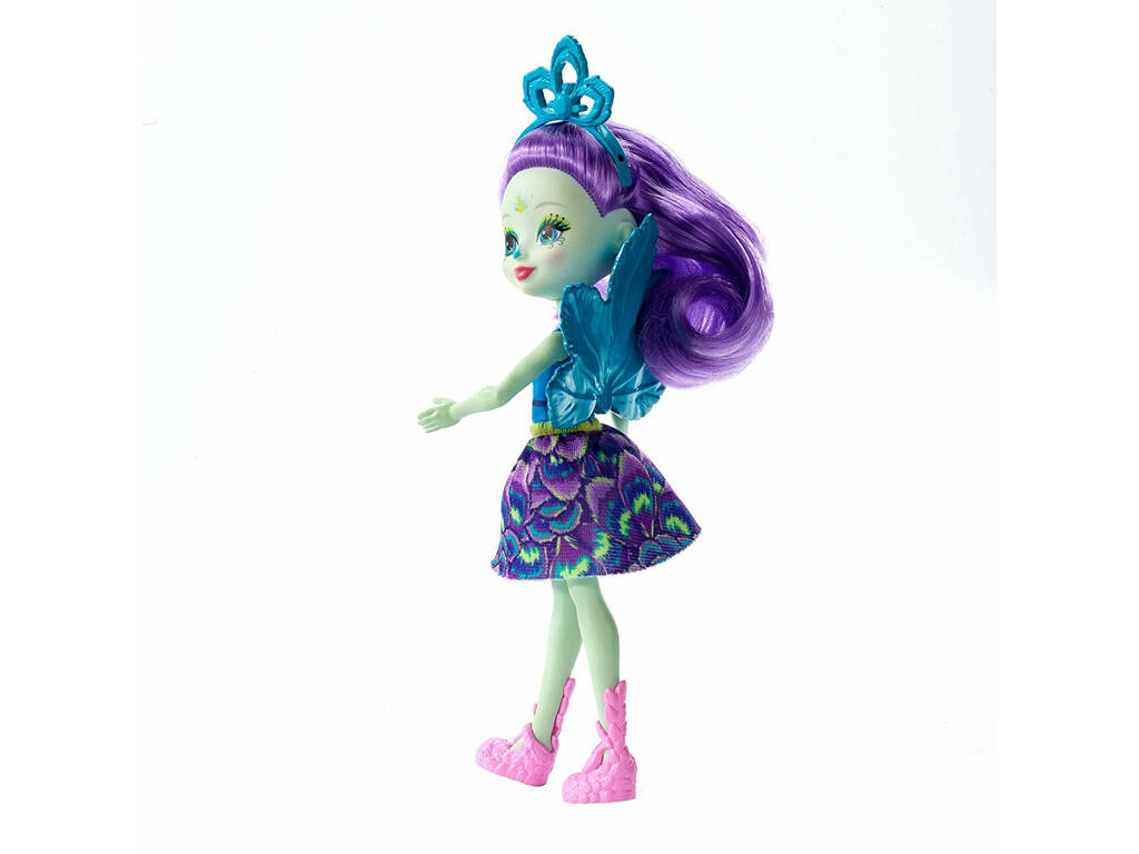Enchantimals Patter Il Pavone con Amico Cucciolo Flap Mattel FXM74