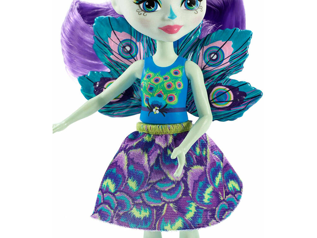 Enchantimals Patter Il Pavone con Amico Cucciolo Flap Mattel FXM74