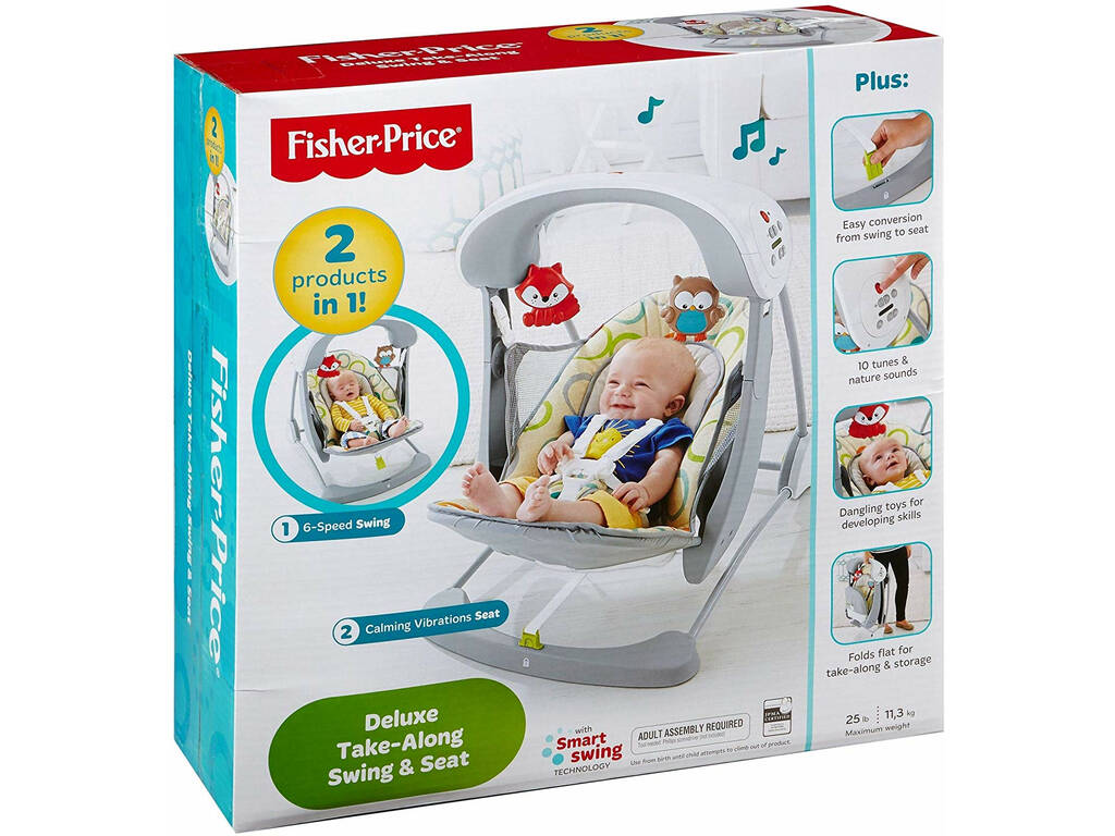 Fisher Price 2-in-1-Hängemattenschaukel Mattel CCN92
