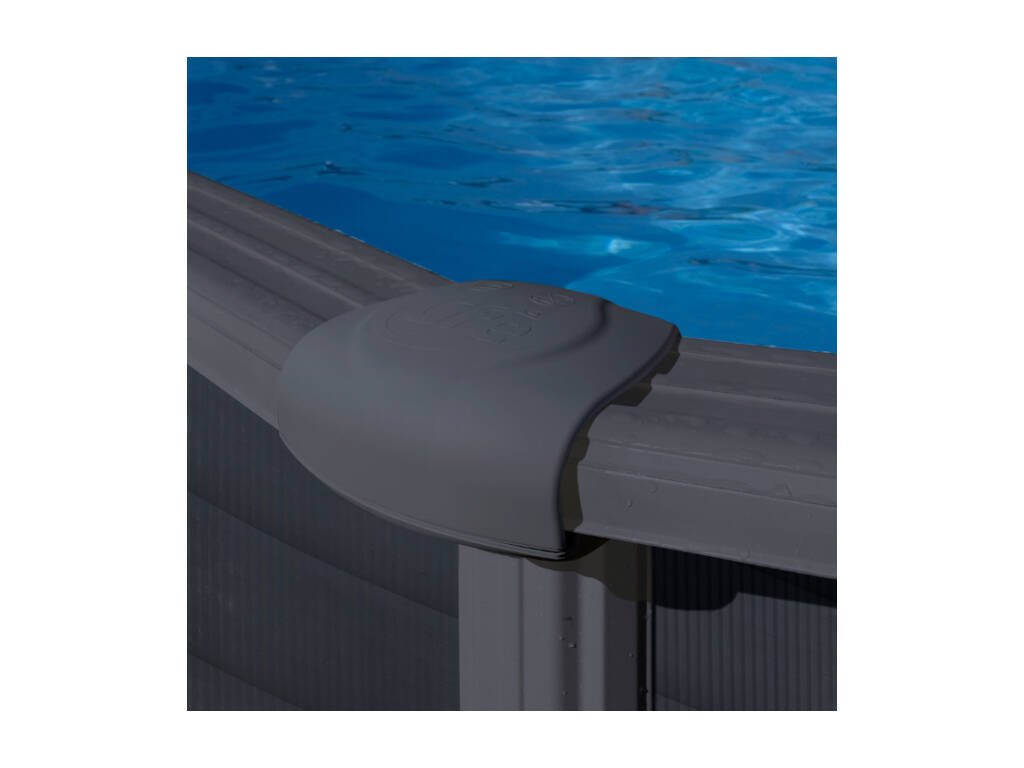 Piscina Rotonda Graffite Kea 240x120 Cm Gre KIT240GF