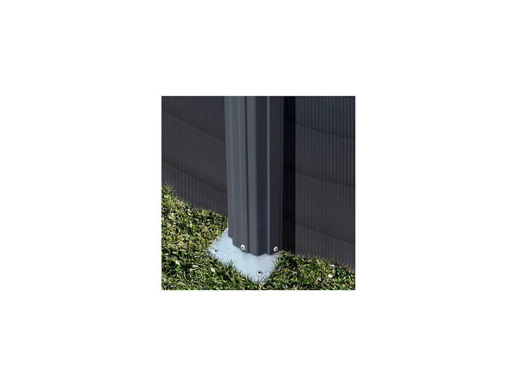 Piscina Rotonda Graffite Kea 240x120 Cm Gre KIT240GF