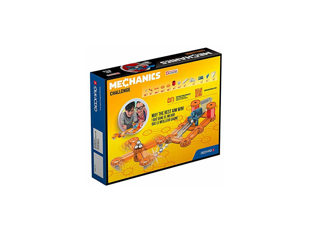 Geomag Mechanics Challenge Canhão Magnético 95 Peças
