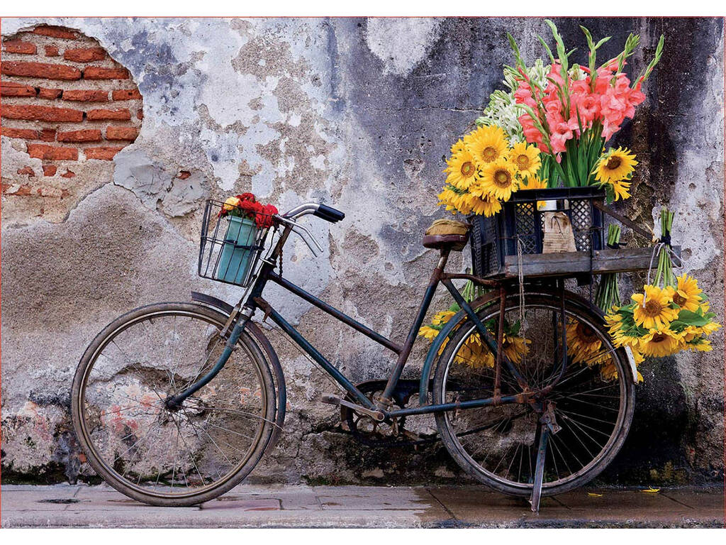 Puzzle 500 Bicicleta Com Flores Educa 17988