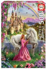 Puzzle 500 Fata e Unicorno Educa 17985