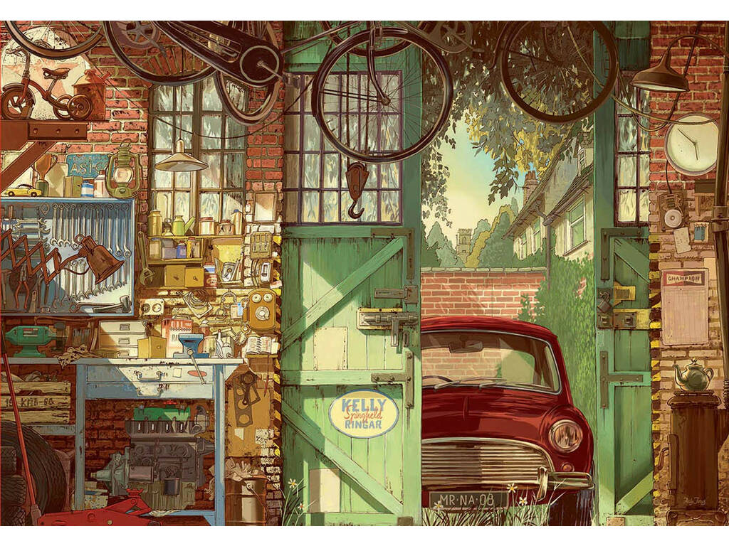 Puzzle 1.500 Old Garage Arly Jones Educa 18005
