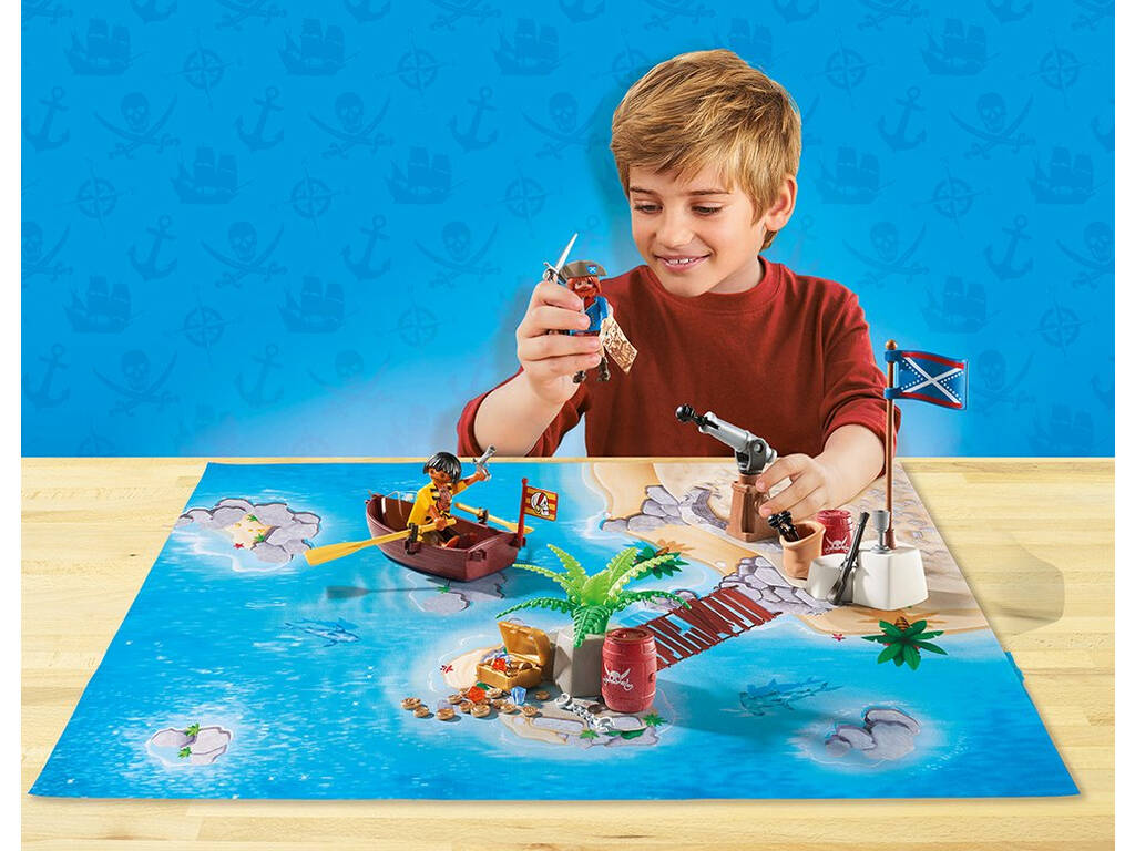 Playmobil Pirates Play Map Il tesoro dei Pirati 9328