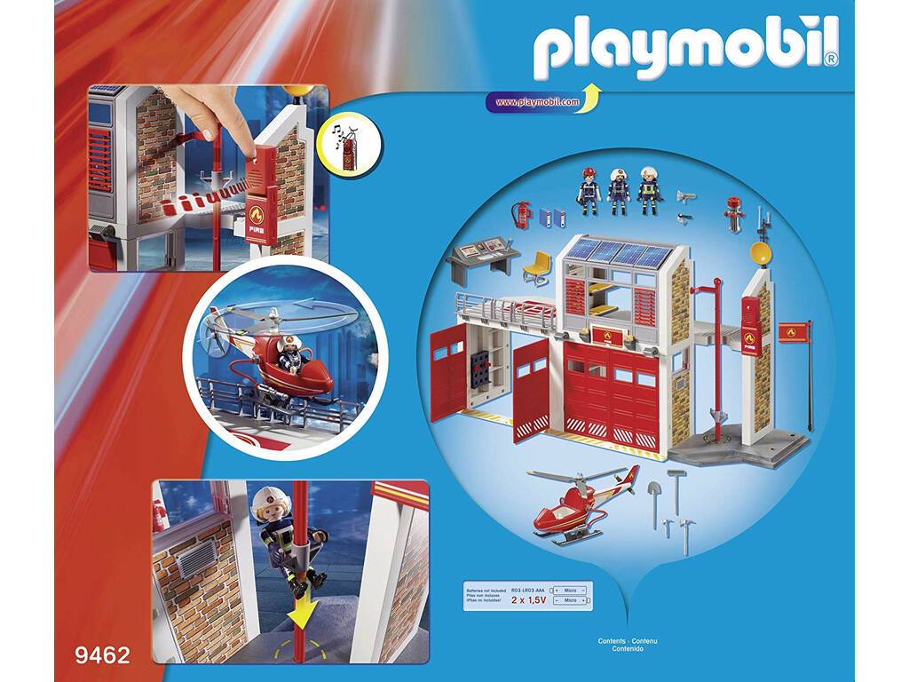 Playmobil Parque de Bomberos con Sonido