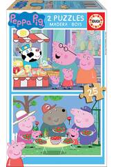 Puzzle 2X25 Peppa Pig Educa 18078