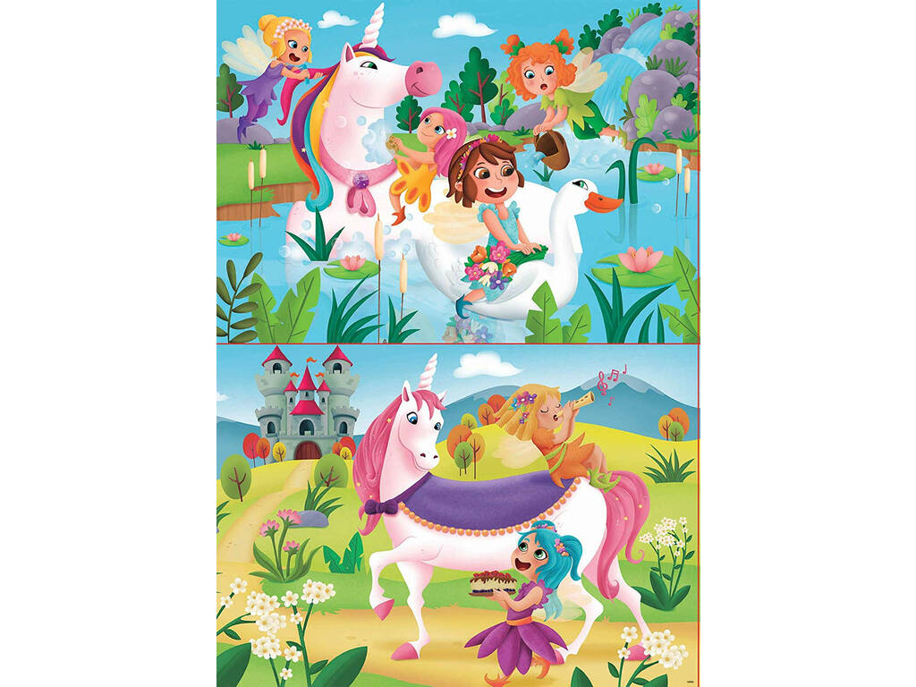 Puzzle 2X20 Unicorni e fate Educa 18064