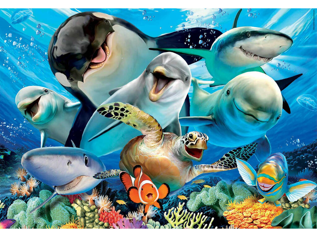 Puzzle 100 Selfie Sott' Acqua Educa 18062