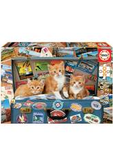 Puzzle 200 Gatinhos Viageiros Educa 18065