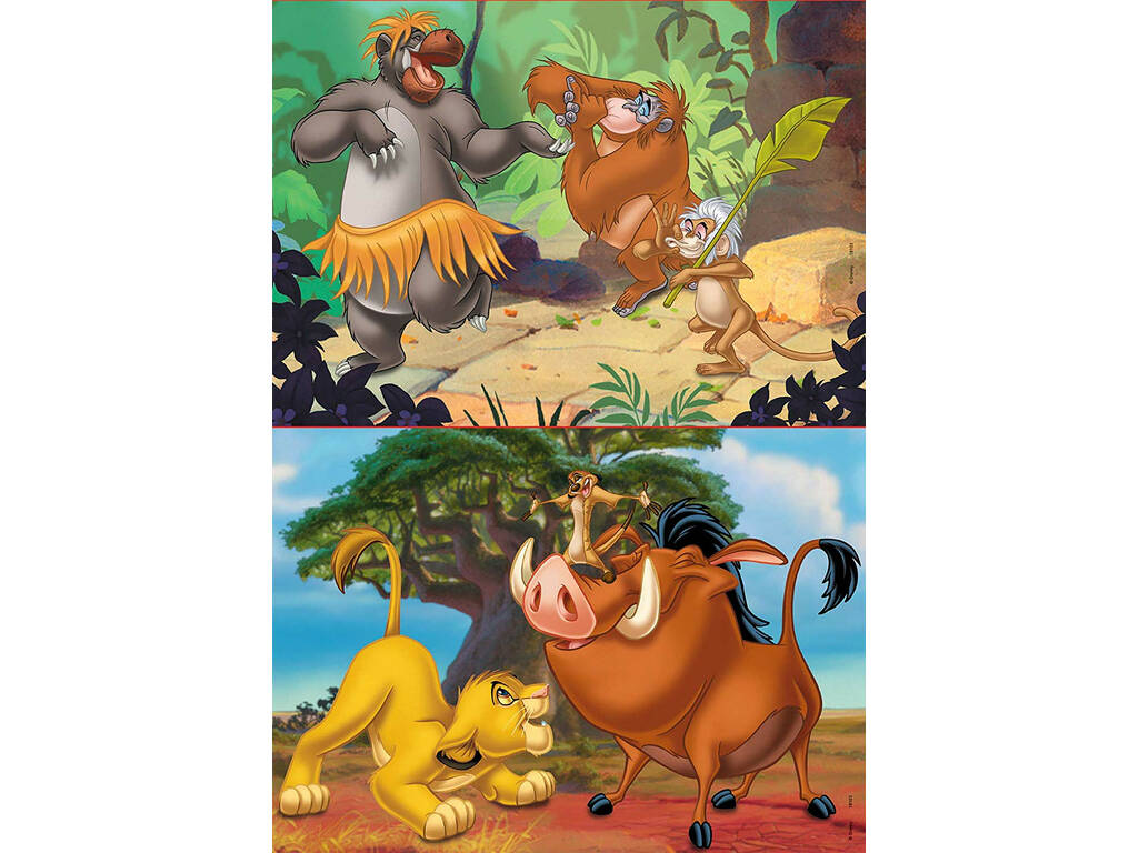 Puzzle 2x20 Disney Animals Educa 18103