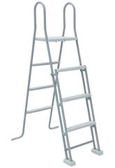 Scaletta di Sicurezza con Piattaforma per Piscina Fuori terra 134 cm Gre ES1213